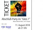 Tickets für CSD Abschlussparty im Gleis 1 am 11.08.2018 - Karten kaufen